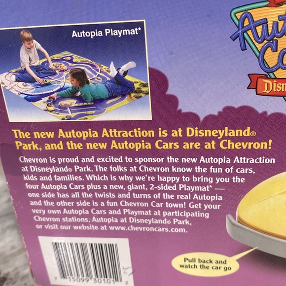 Disneyland NWOT Autopia Collectible Yellow Car “Classic” Disney Chevron Car - Picture 8 of 16